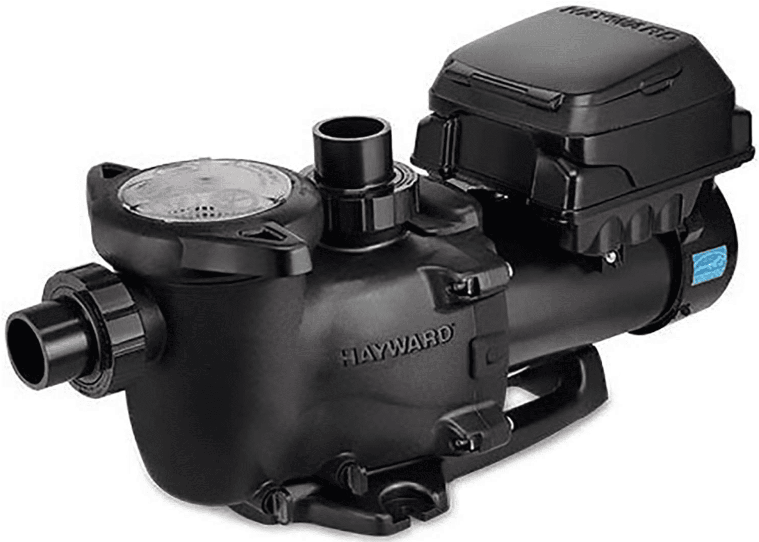 A Hayward W3SP2303VSP MaxFlo VS Variable-Speed Pool Pump for In-Ground Pools, Energy Efficient, 1.65 HP on a white background.